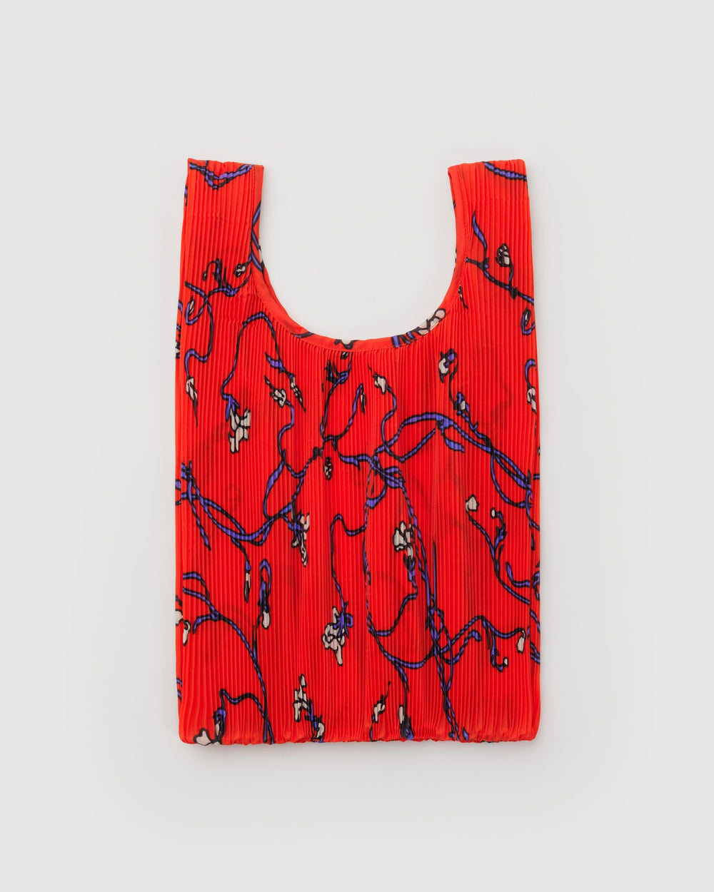 Pleated Baggu Red Snapdragon BAGS