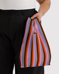 Pleated Baggu Gradient Stripe Poppy & Lilac BAGS