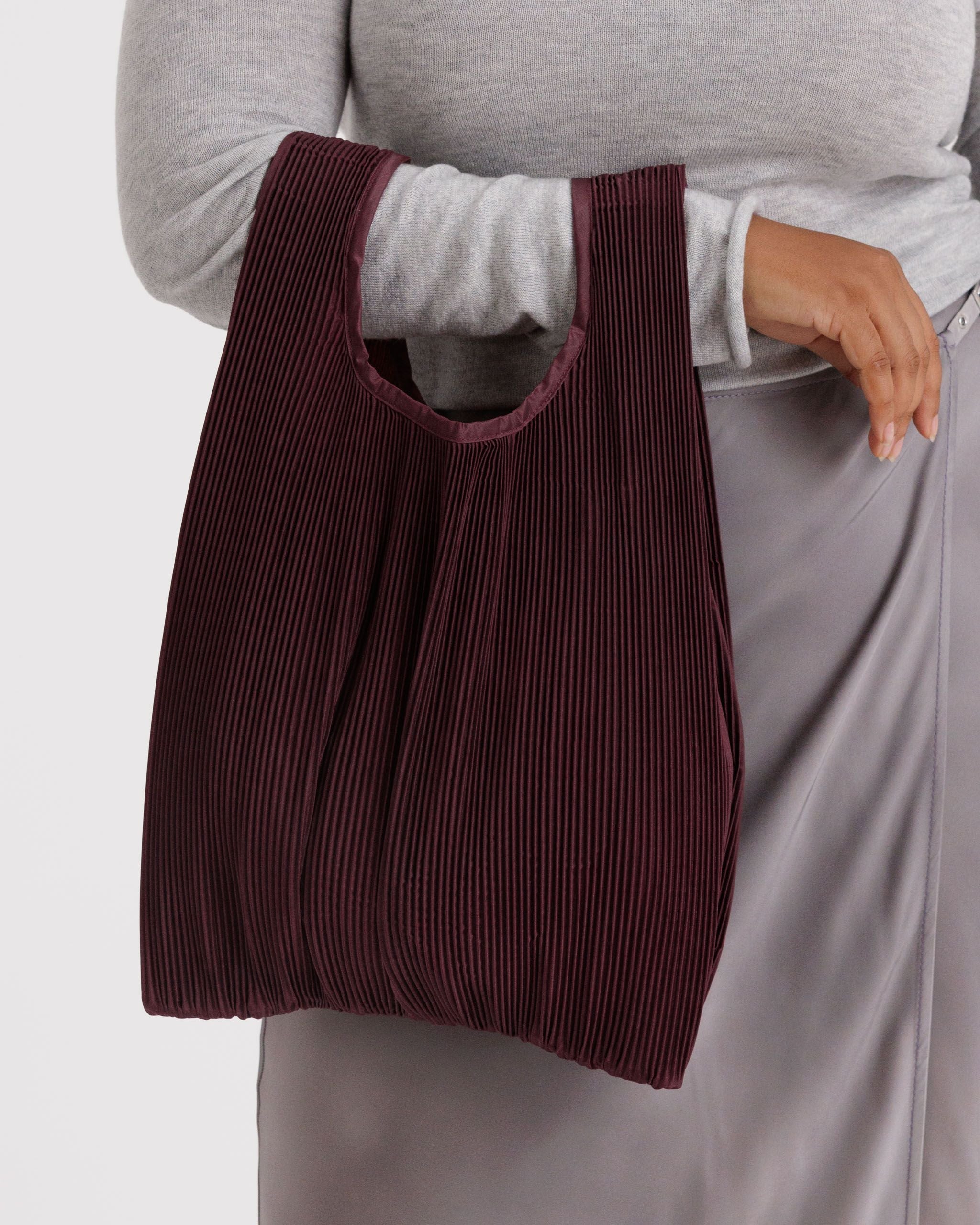 Pleated Baggu Mahogany BAGS