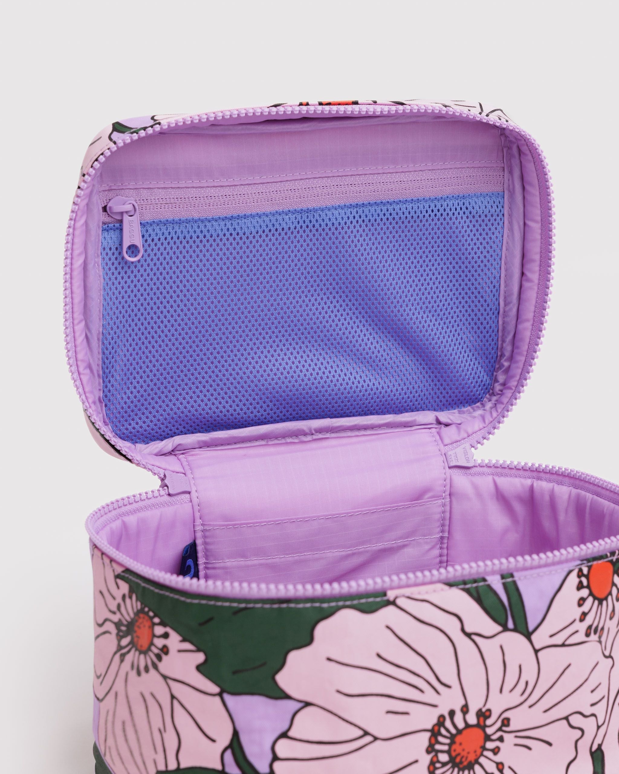 Large Cosmetic Case Pink Poppy