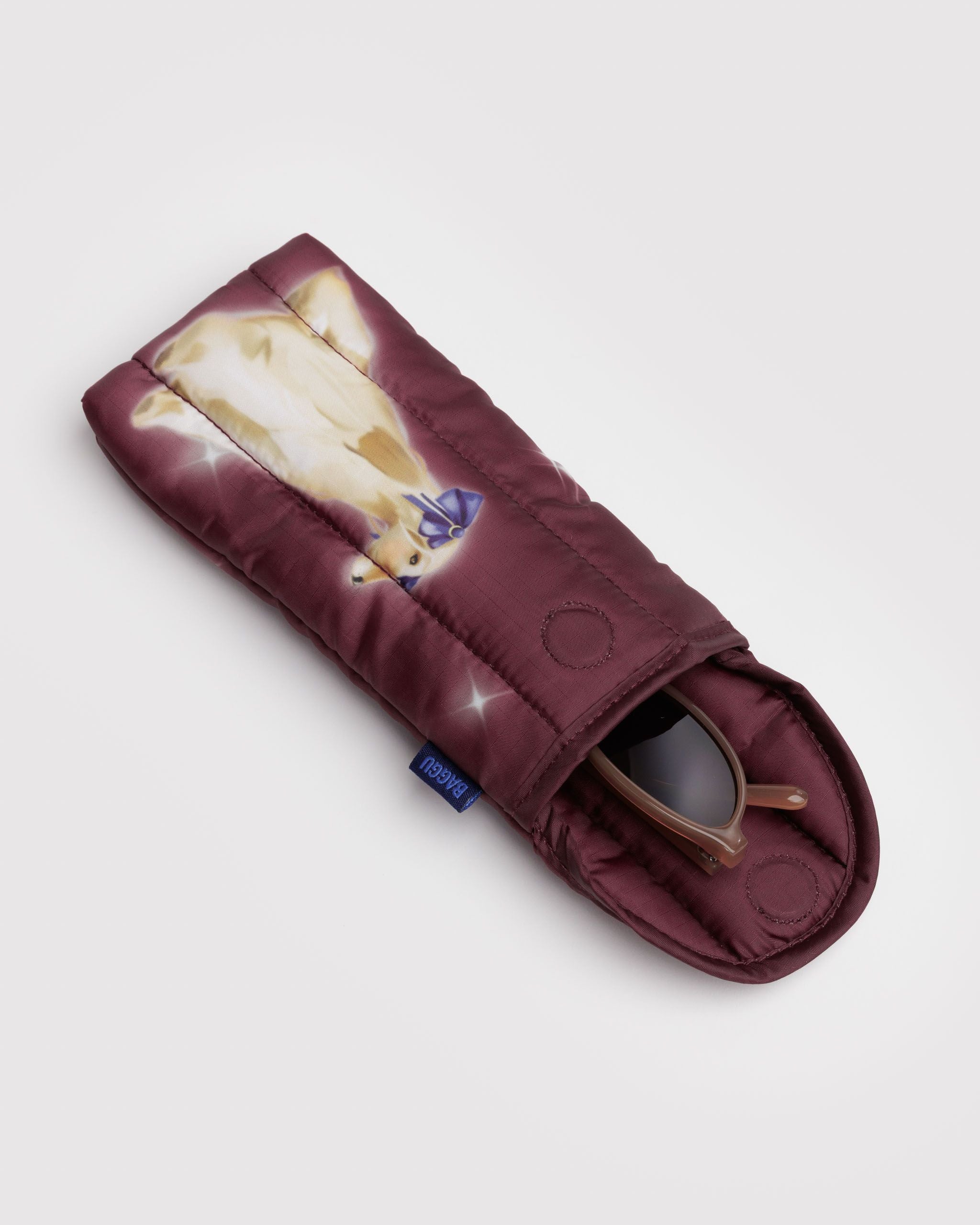 Puffy Glasses Sleeve Fancy Dogs