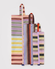 3D Zip Set Gradient Stripes