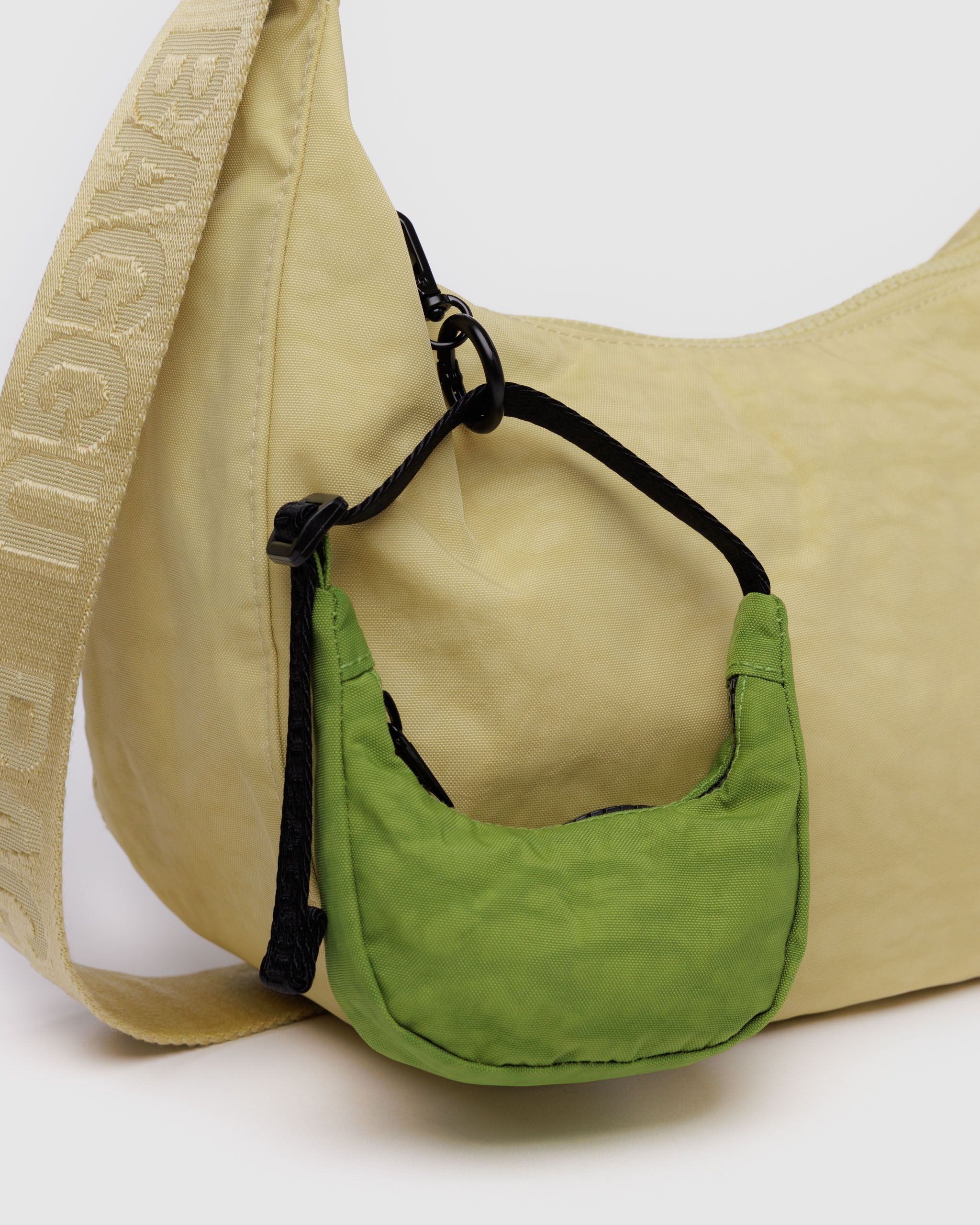 Crescent Bag Charm Green Juice