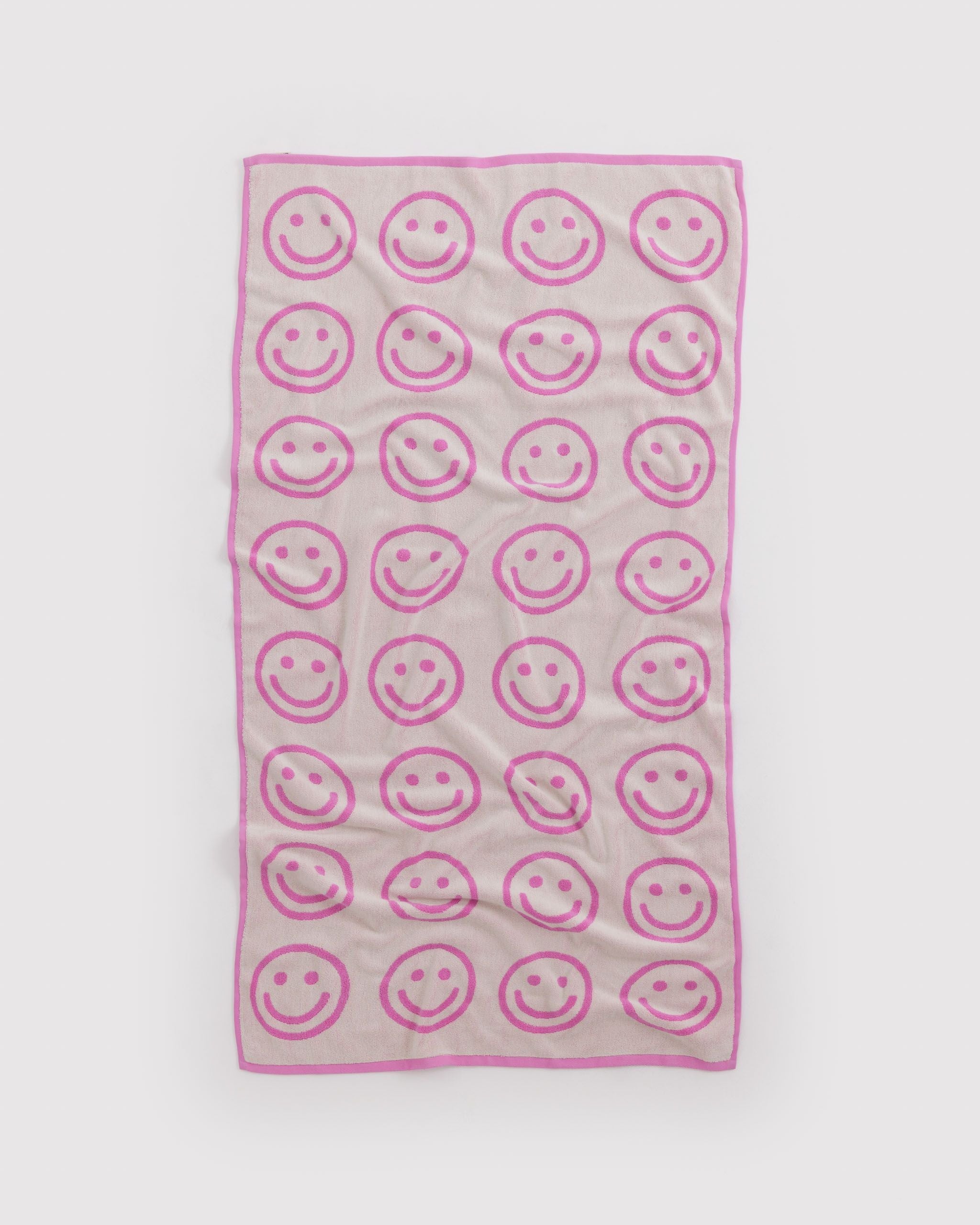 Bath Towel Happy Pink