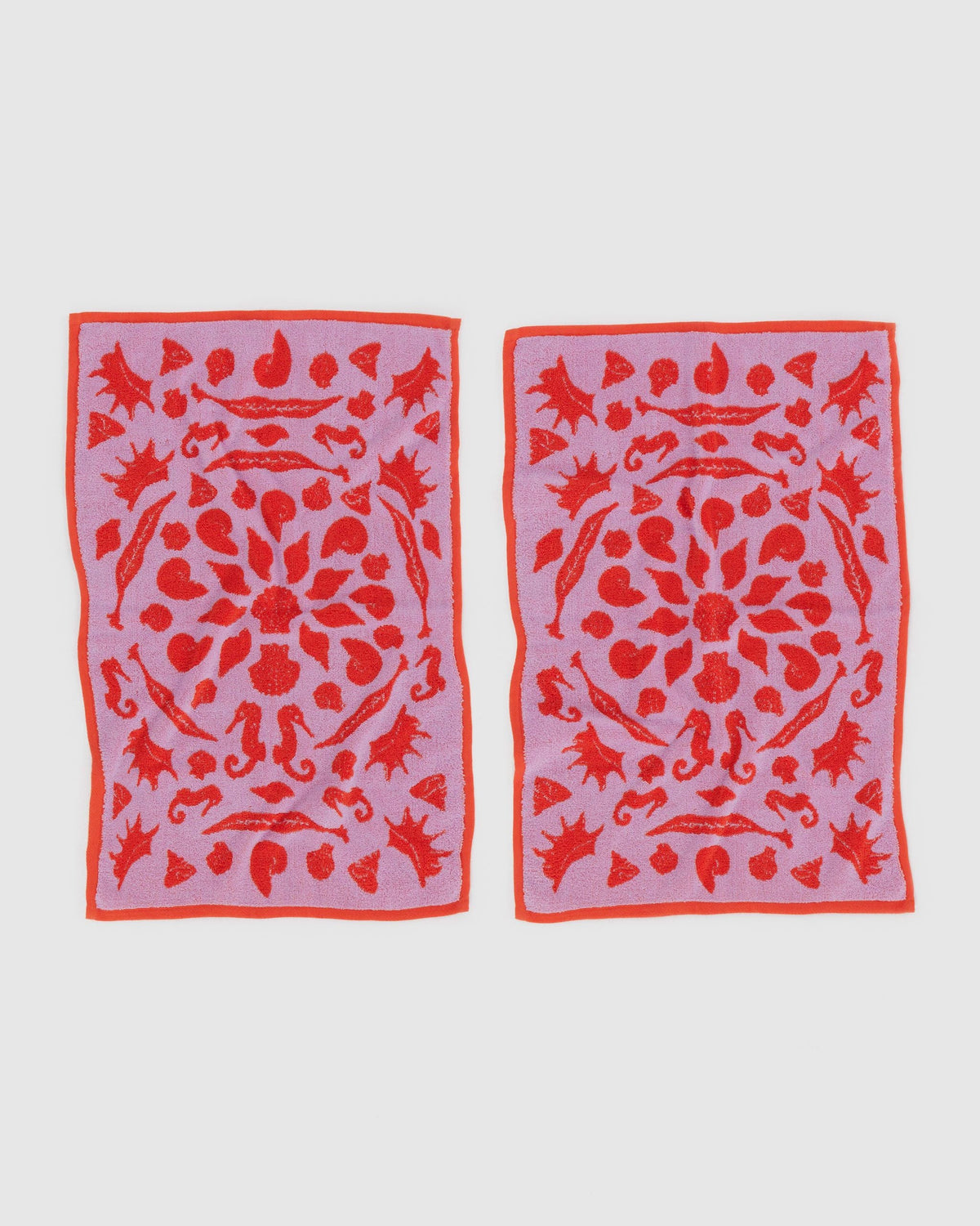 Hand Towel Set of 2 Sea Shells