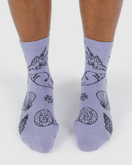 Crew Sock Shells Light Blue