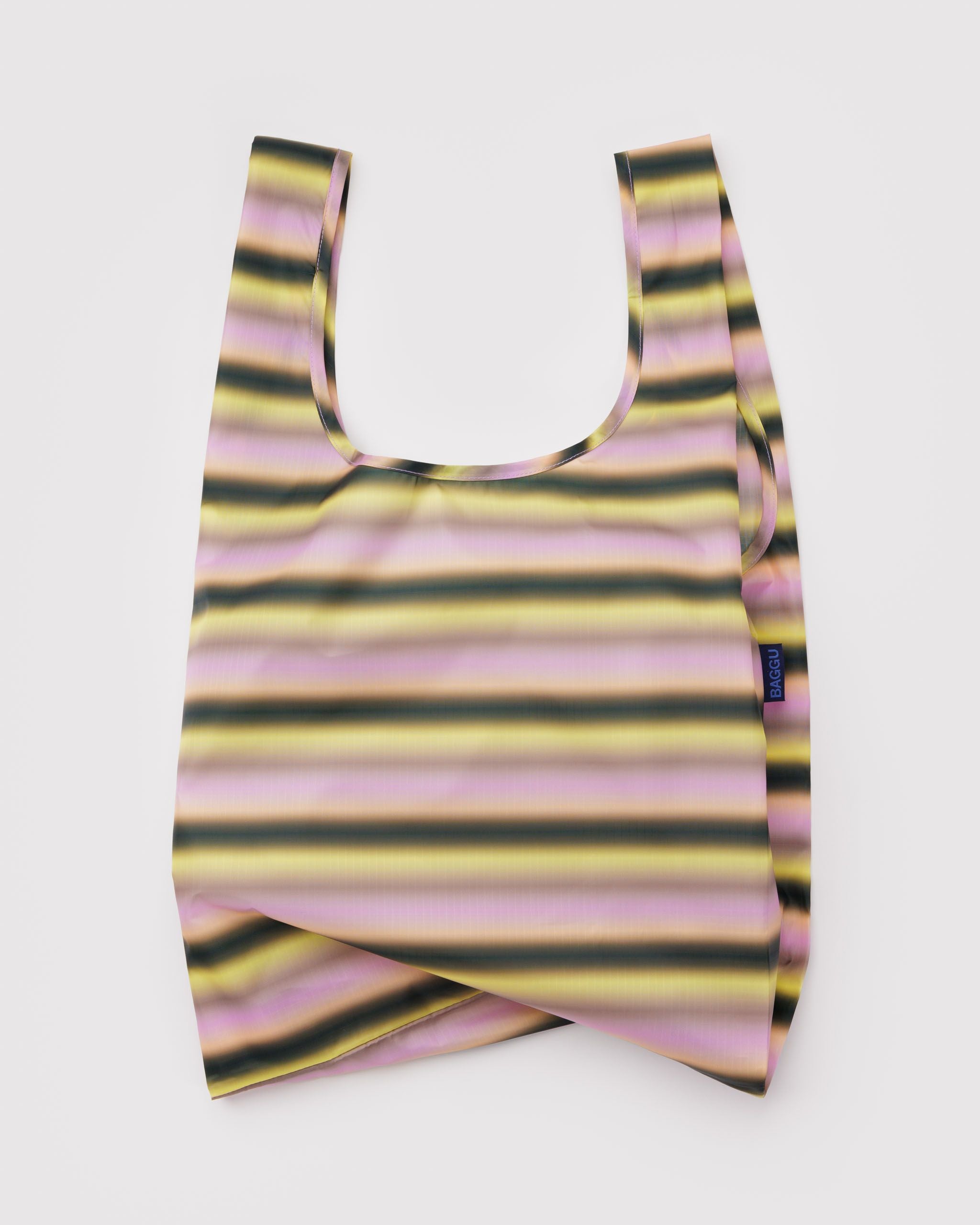 Standard Baggu Gradient Stripe Pink & Yellow BAGS